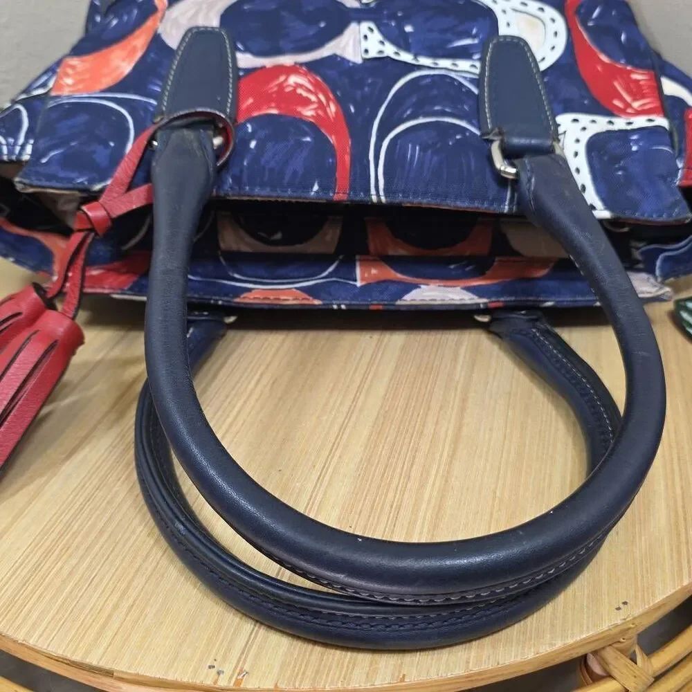 Coach Legacy Heritage Candace Carryall Signature Satchel F19951 Multicolor - Picture 13 of 16